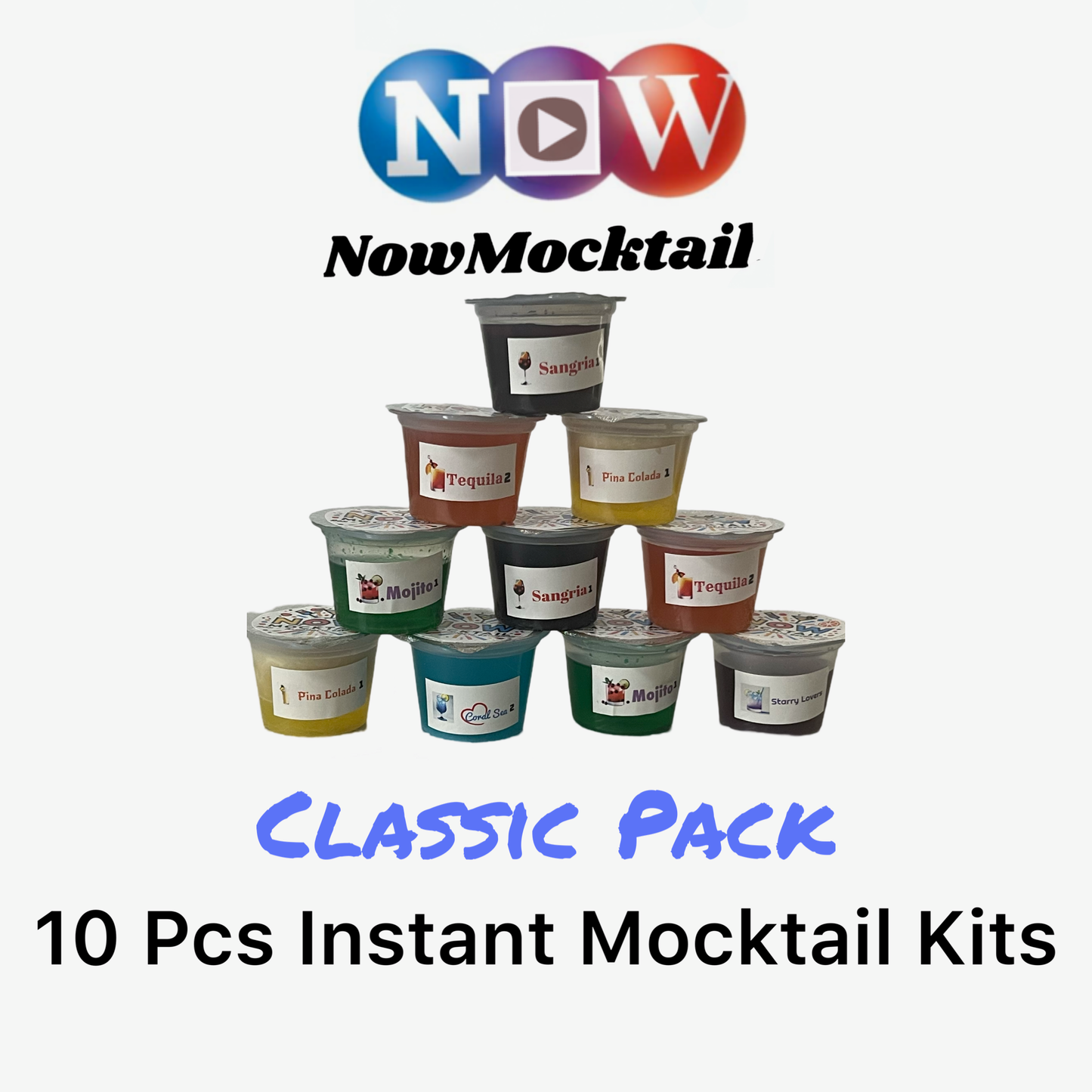 Classic Pack: 10 Instant Mocktail Packs ($1.99 Per Serving)