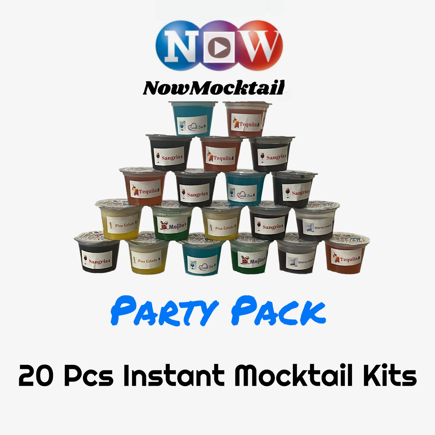 Party Pack: 20 Instant Mocktail Packs ($1.50 Per Serving)